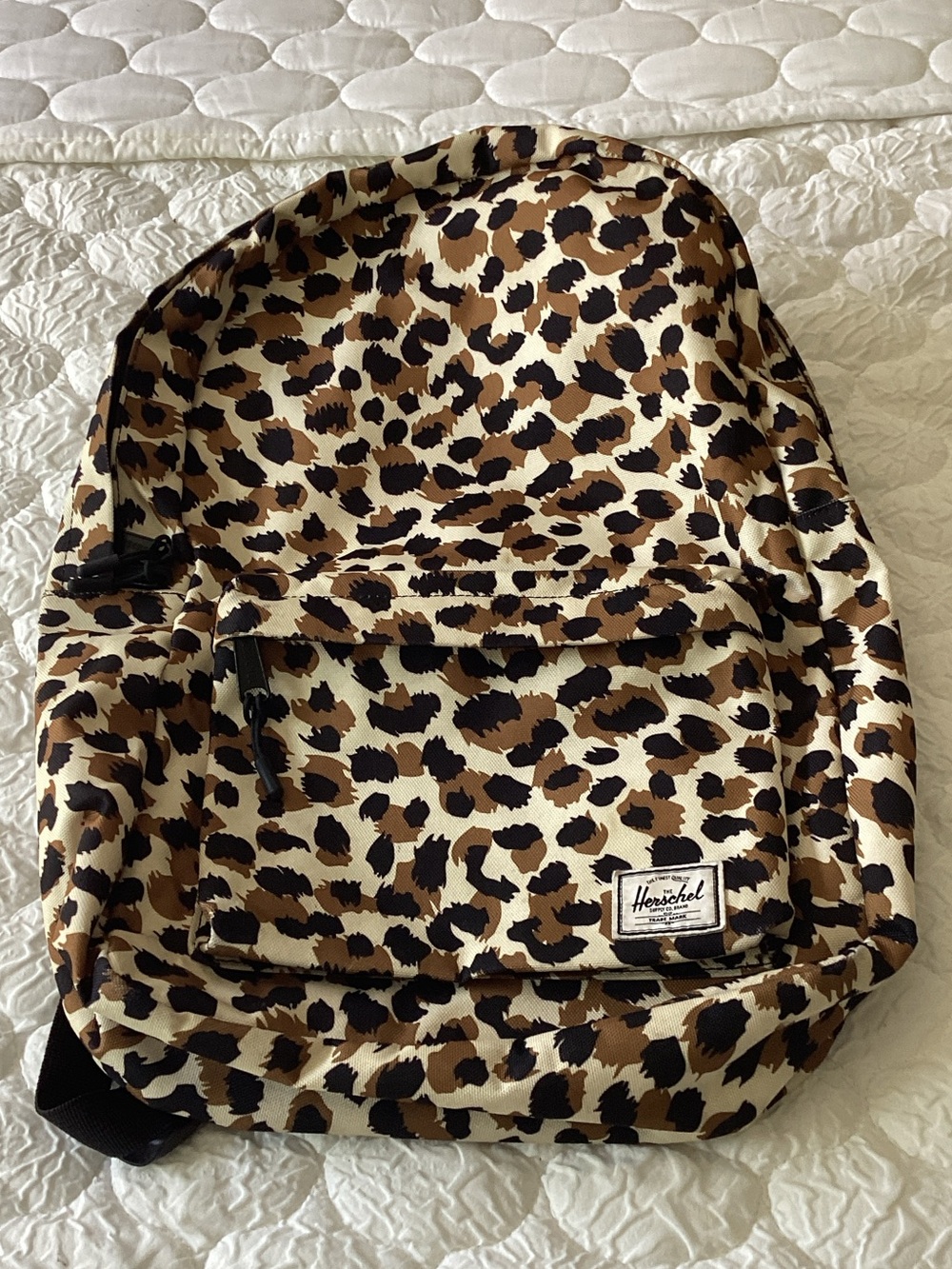 Leopard print backpack